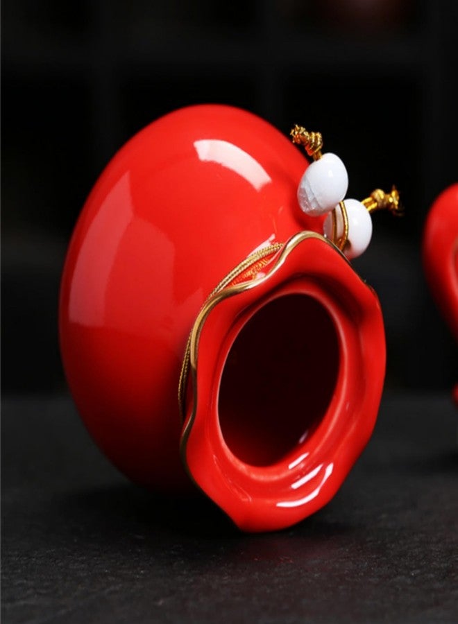 SUSOYAOCHEN Rabbit Shaped Ceramic Storage Jar, Ceramic Jewelry Trinket Box, Storage for Ring Necklace Bracelet Earrings Rings Specie and Accessories (Pink) - Image 4